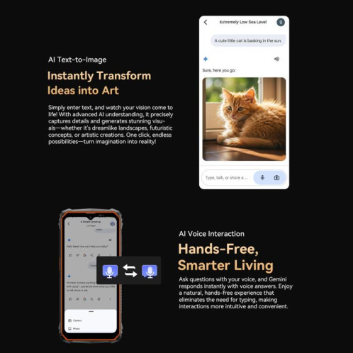  Blackview Oscal Marine 1, 4 Go + 128 Go, écran 6,56 pouces, Android 15, processeur Unisoc UMS9230E T615 Octa Core, réseau : 4G, OTG, NFC (orange) SB101A987-050